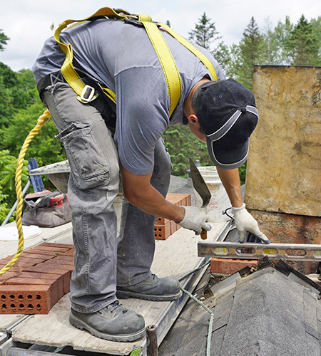 Chimney masonry repair in Mission Hills KS