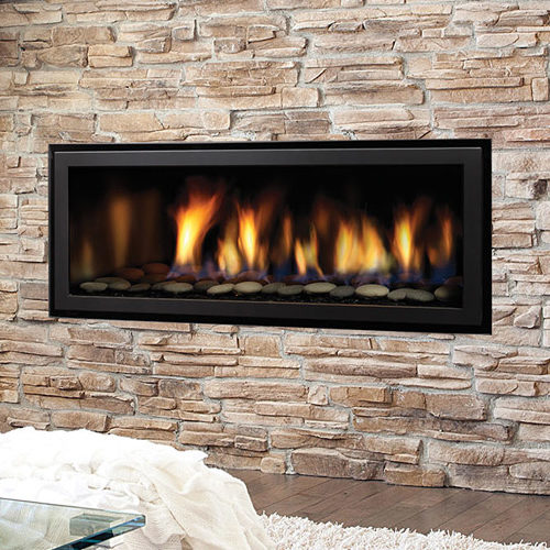 Pre Fab gas fireplace in Mission Hills KS