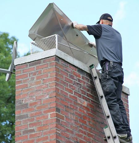 chimney cap replacement in Liberty MO