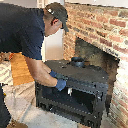 Gas fireplace install in Leawood KS