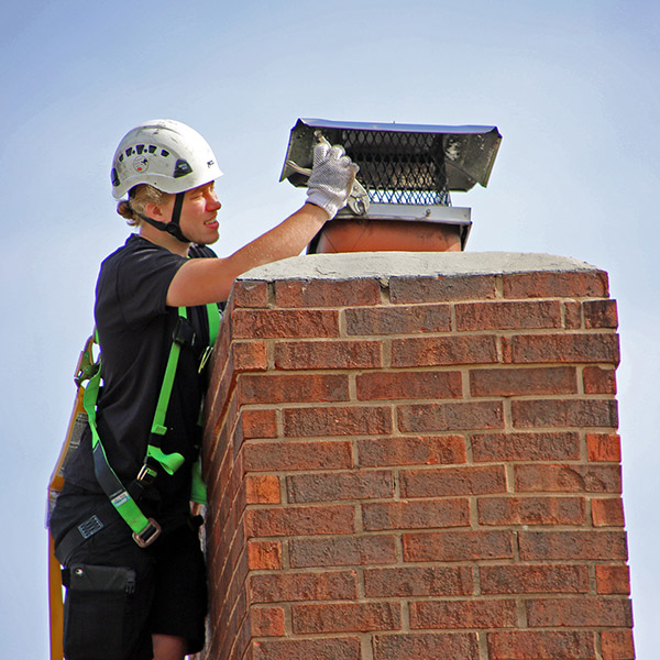 chimney cap install and chimney repair