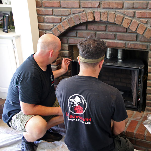 fireplace insert install in KC
